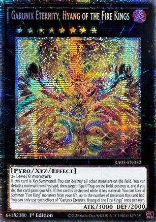 Garunix Eternity, Hyang of the Fire Kings (Starlight Rare) [RA05-EN052] - Rarity Collection 5 1st Edition - Starlight Rare - Trinity Hobby