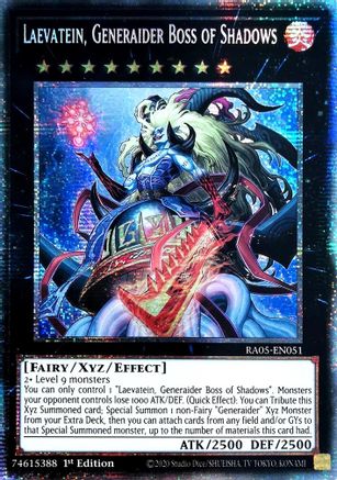Laevatein, Generaider Boss of Shadows (Starlight Rare) [RA05-EN051] - Rarity Collection 5 1st Edition - Starlight Rare - Trinity Hobby