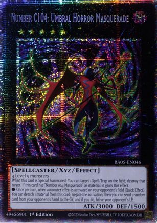 Number C104: Umbral Horror Masquerade (Starlight Rare) [RA05-EN046] - Rarity Collection 5 1st Edition - Starlight Rare - Trinity Hobby