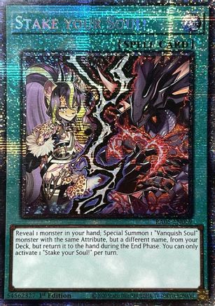 Stake your Soul! (Starlight Rare) [RA05-EN069] - Rarity Collection 5 1st Edition - Starlight Rare - Trinity Hobby