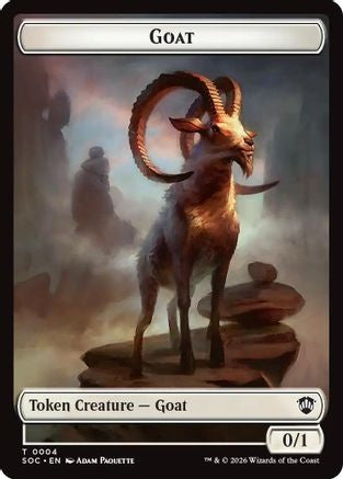 Goat // Fungus Beast Double-Sided Token  (SOC-4 // 17) - [Commander: Secrets of Strixhaven]