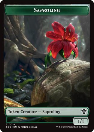 Saproling // Pest (0023) Double-Sided Token  (SOC-18 // 23) - [Commander: Secrets of Strixhaven]