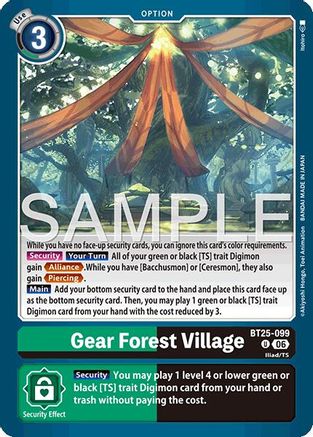 Gear Forest Village (BT25-099) - [Dual Revolution]