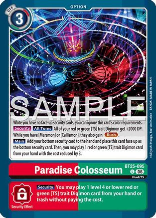 Paradise Colosseum (BT25-095) - [Dual Revolution]
