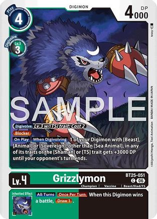 Grizzlymon - BT25-051 (BT25-051) - [Dual Revolution]