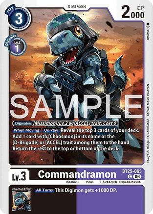 Commandramon (BT25-063) - [Dual Revolution]
