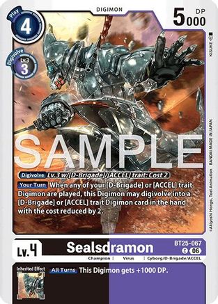 Sealsdramon (BT25-067) - [Dual Revolution]