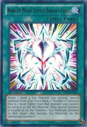 Rank-Up-Magic Limited Barian's Force [YS13-ENV02] Ultra Rare - Trinity Hobby