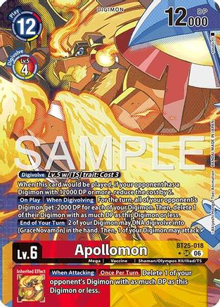 Apollomon (Alternate Art) (BT25-018) - [Dual Revolution] Foil - Trinity Hobby
