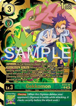 Gekkomon (Rare Pull) (ST23-06) - [Starter Deck 23: Beatbreak] Foil