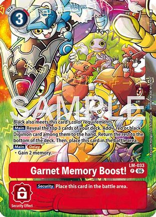 Garnet Memory Boost! (Alternate Art) (LM-033) - [Starter Deck 23: Beatbreak] Foil