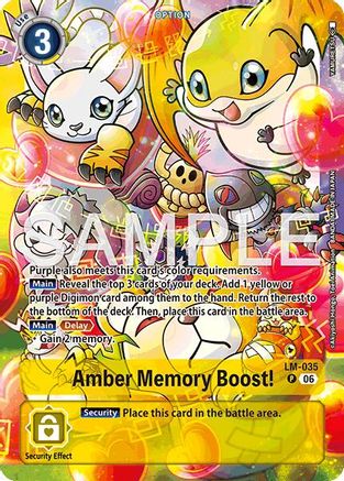 Amber Memory Boost! (Alternate Art) (LM-035) - [Starter Deck 23: Beatbreak] Foil