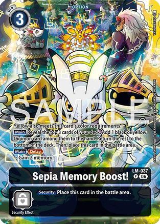 Sepia Memory Boost! (Alternate Art) (LM-037) - [Starter Deck 23: Beatbreak] Foil