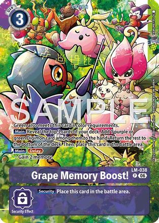 Grape Memory Boost! (Alternate Art) (LM-038) - [Starter Deck 23: Beatbreak] Foil