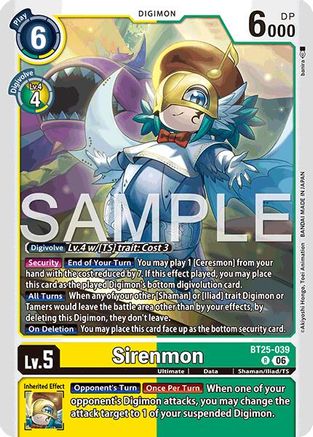 Sirenmon (BT25-039) - [Dual Revolution] Foil - Trinity Hobby