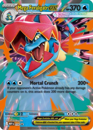 Mega Feraligatr ex - (036/null) Holofoil [Jumbo Cards] - Trinity Hobby