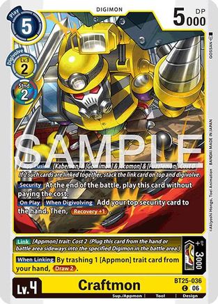 Craftmon (BT25-036) - [Dual Revolution]