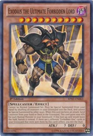Exodius the Ultimate Forbidden Lord [BP02-EN063] Common - Trinity Hobby