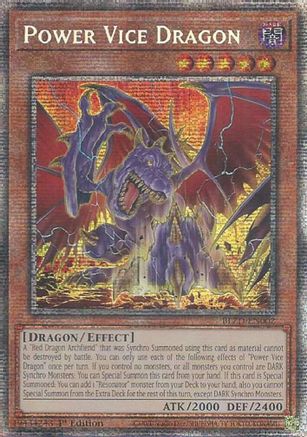 Power Vice Dragon (Starlight Rare) [BLZD-EN002] - Blazing Dominion 1st Edition - Starlight Rare - Trinity Hobby