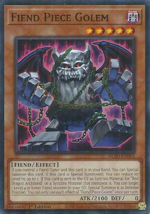 Fiend Piece Golem [BLZD-EN003] - Blazing Dominion 1st Edition - Common / Short Print - Trinity Hobby
