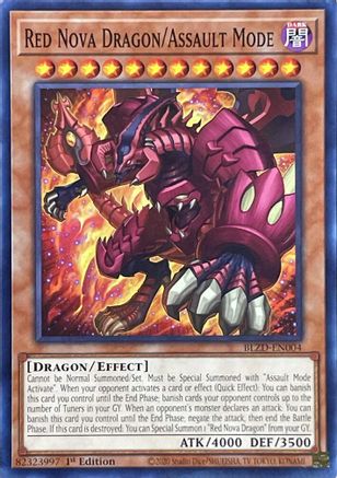 Red Nova Dragon/Assault Mode [BLZD-EN004] - Blazing Dominion 1st Edition - Common / Short Print
