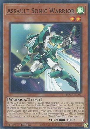 Assault Sonic Warrior [BLZD-EN005] - Blazing Dominion 1st Edition - Common / Short Print - Trinity Hobby