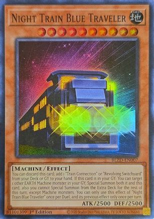 Night Train Blue Traveler [BLZD-EN007] - Blazing Dominion 1st Edition - Super Rare