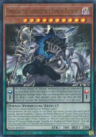 Junoldo the Shadespirit Power Patron [BLZD-EN013] - Blazing Dominion 1st Edition - Ultra Rare - Trinity Hobby