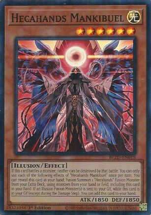 Hecahands Mankibuel [BLZD-EN018] - Blazing Dominion 1st Edition - Super Rare - Trinity Hobby