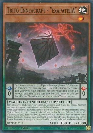 Trito Enneacraft - "exapatisIA" [BLZD-EN019] - Blazing Dominion 1st Edition - Common / Short Print - Trinity Hobby