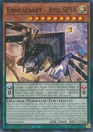 Enneacraft - Atil.SPIA [BLZD-EN020] - Blazing Dominion 1st Edition - Super Rare - Trinity Hobby