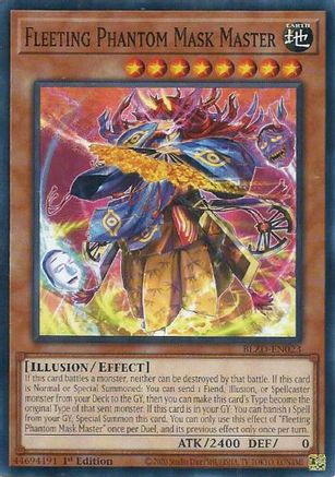 Fleeting Phantom Mask Master [BLZD-EN023] - Blazing Dominion 1st Edition - Common / Short Print - Trinity Hobby