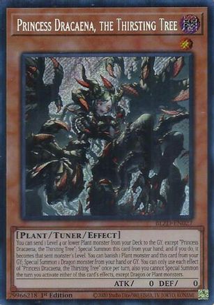 Princess Dracaena, the Thirsting Tree [BLZD-EN027] - Blazing Dominion 1st Edition - Secret Rare - Trinity Hobby