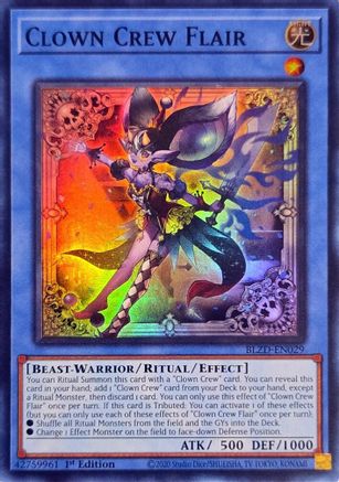 Clown Crew Flair [BLZD-EN029] - Blazing Dominion 1st Edition - Super Rare