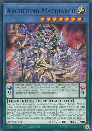 Archfiend Matriarch [BLZD-EN030] - Blazing Dominion 1st Edition - Common / Short Print - Trinity Hobby