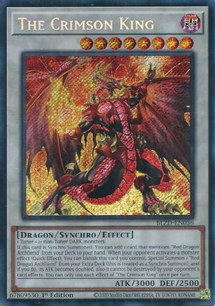 The Crimson King [BLZD-EN036] - Blazing Dominion 1st Edition - Secret Rare - Trinity Hobby