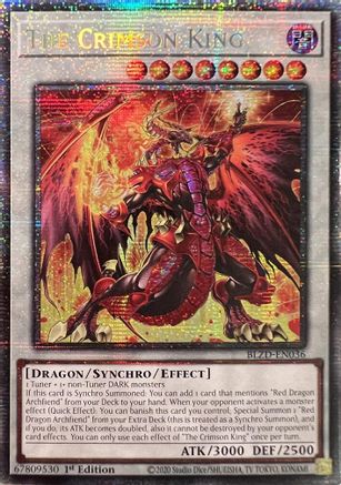 The Crimson King (Starlight Rare) [BLZD-EN036] - Blazing Dominion 1st Edition - Starlight Rare