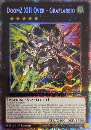 DoomZ XIII Over - Graflareio (Starlight Rare) [BLZD-EN045] - Blazing Dominion 1st Edition - Starlight Rare