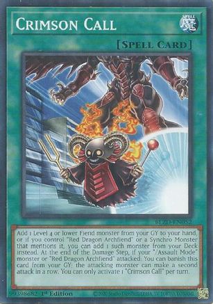 Crimson Call [BLZD-EN052] - Blazing Dominion 1st Edition - Common / Short Print - Trinity Hobby