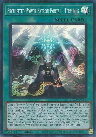 Prohibited Power Patron Portal - Terminus [BLZD-EN056] - Blazing Dominion 1st Edition - Super Rare - Trinity Hobby