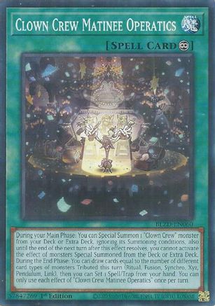 Clown Crew Matinee Operatics [BLZD-EN060] - Blazing Dominion 1st Edition - Common / Short Print - Trinity Hobby