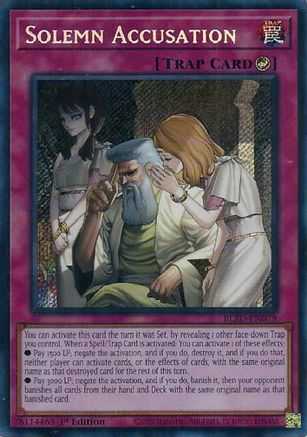 Solemn Accusation [BLZD-EN079] - Blazing Dominion 1st Edition - Secret Rare - Trinity Hobby