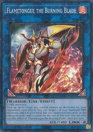 Flametongue the Burning Blade [BLZD-EN099] - Blazing Dominion 1st Edition - Super Rare - Trinity Hobby