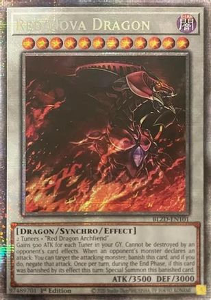 Red Nova Dragon (Starlight Rare) [BLZD-EN101] - Blazing Dominion 1st Edition - Starlight Rare