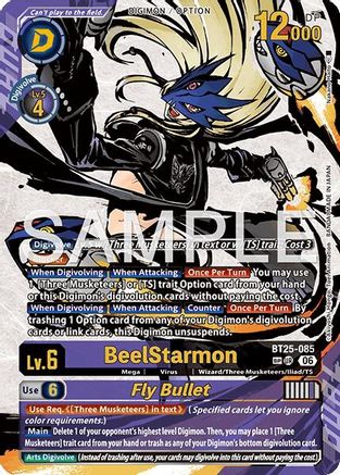 BeelStarmon // Fly Bullet (Rare Pull) (BT25-085) - [Dual Revolution] Foil