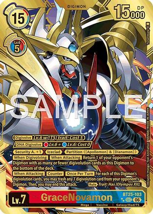 GraceNovamon (Rare Pull) (BT25-103) - [Dual Revolution] Foil