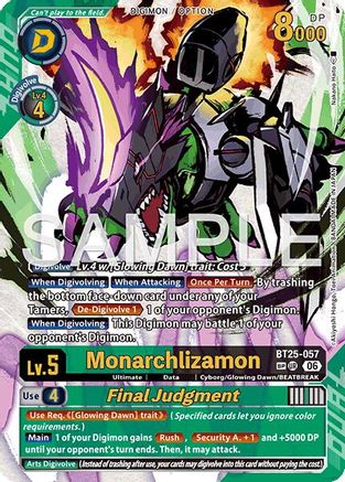Monarchlizamon // Final Judgement (SP) (BT25-057) - [Dual Revolution] Foil - Trinity Hobby