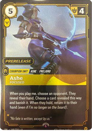 Ashe - Focused (169/219) - Riftbound Organized Play Promotional Cards Foil - Trinity Hobby