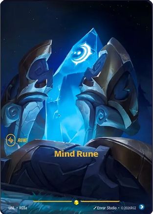 Mind Rune (Alternate Art) (R03a) - Unleashed Foil - Trinity Hobby