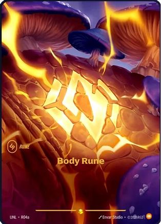 Body Rune (Alternate Art) (R04a) - Unleashed Foil - Trinity Hobby